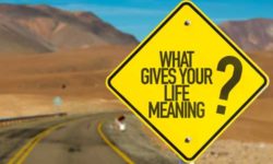 Road sign that reads "what Givers Your Life meaning"?